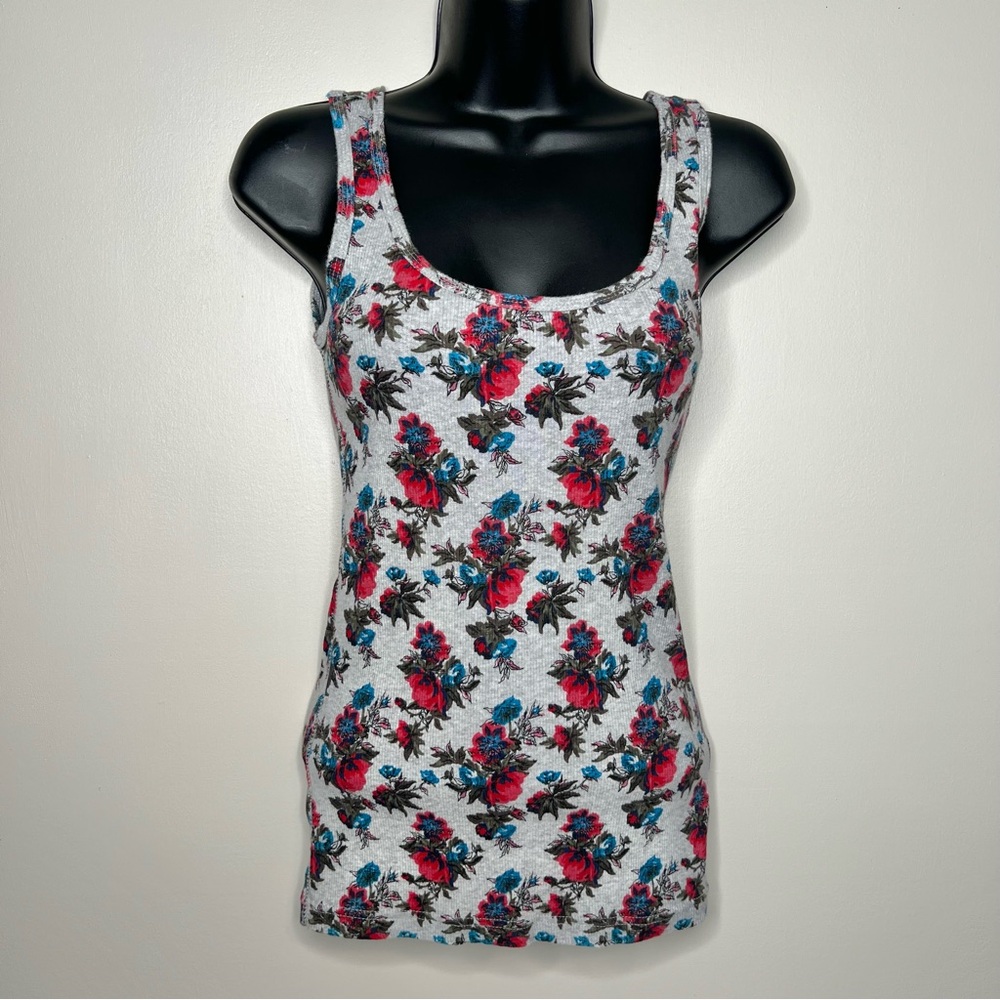 Faded‎ Glory Floral Tank Top in Red and Blue